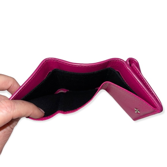 BALENCIAGA Mini Papier Wallet Pink Leather Trifold Envelope Wallet Dust Bag Box - Picture 10 of 14